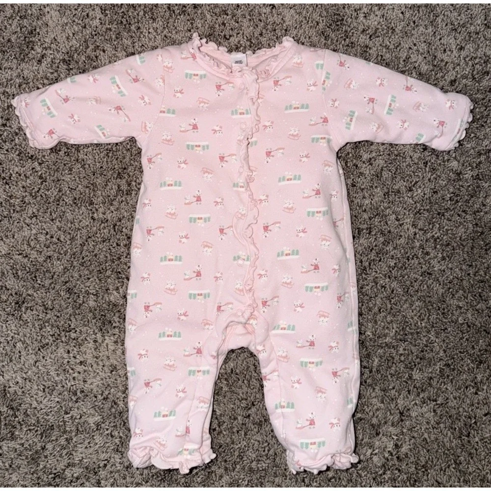 Baby Girl Outfit Newborn Gap Y2K Pink Bunny  Outfit Holiday Collection‎ 2004